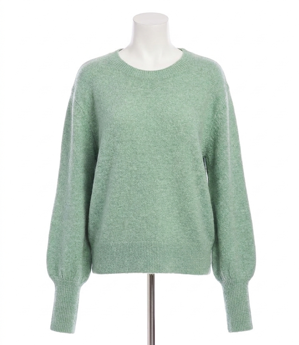 NEW KAREN KANE sora blouson sleeve sweater in sage green